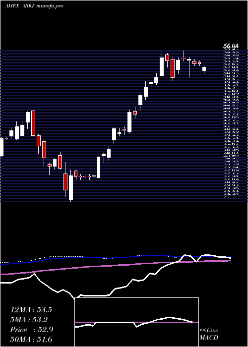  weekly chart ArkFintech