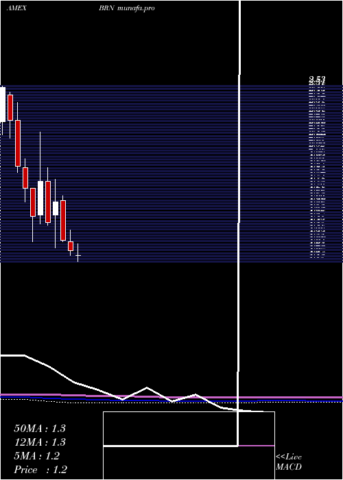 monthly chart BarnwellIndustries
