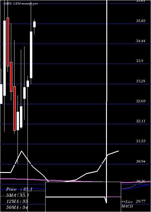  monthly chart GoldmanSachs