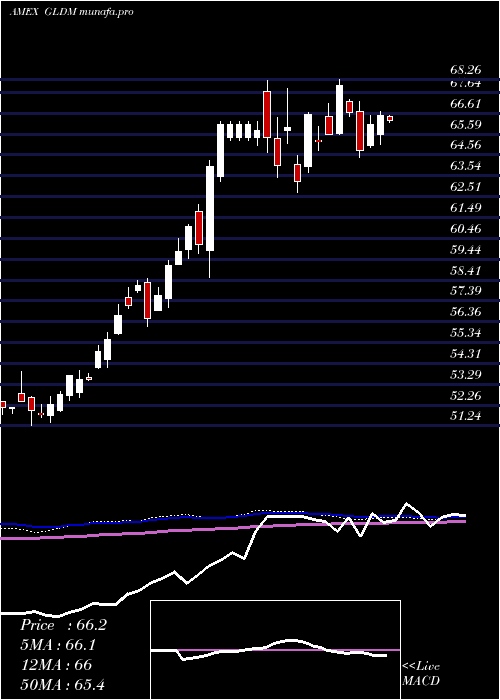 weekly chart SpdrGold