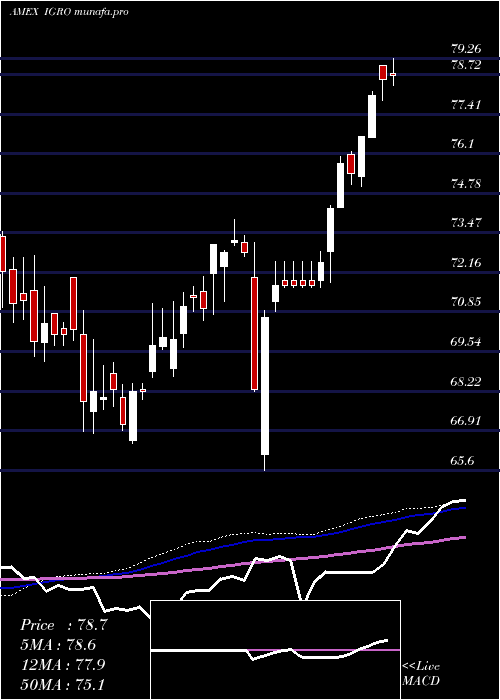 weekly chart IsharesInternational