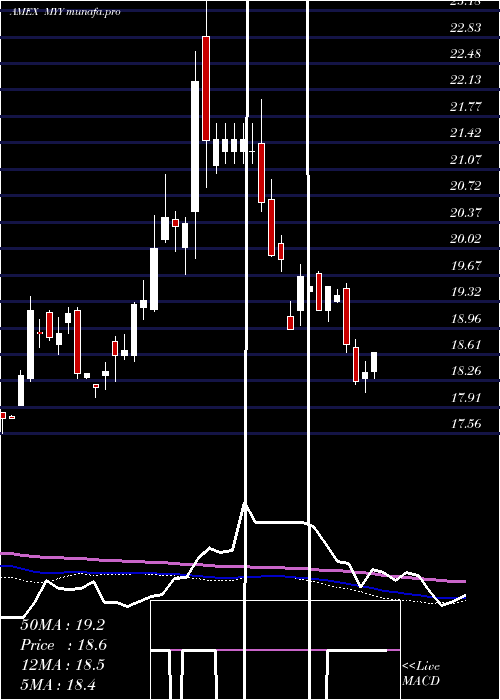 weekly chart ShortMidcap