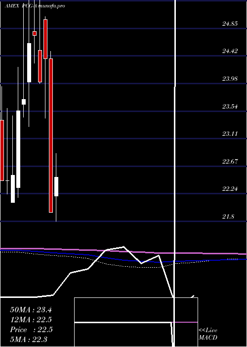  monthly chart PacificGas