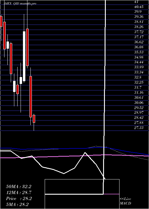 monthly chart UltrashortQqq