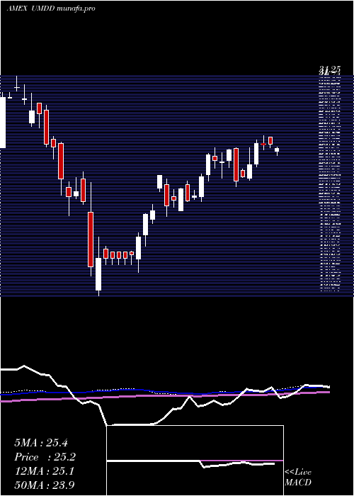weekly chart UltraproMidcap