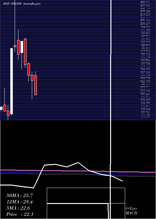  monthly chart HindMotors