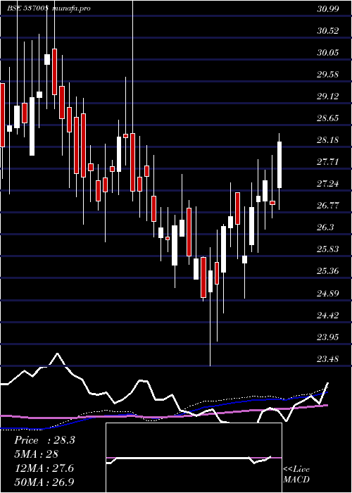 weekly chart Icicinf100