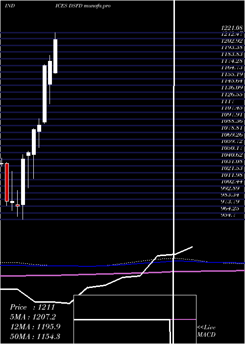  monthly chart DjUs