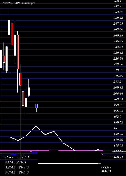 monthly chart AppleInc