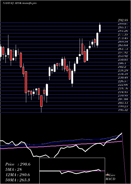  weekly chart AutodeskInc