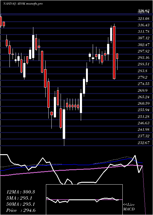 weekly chart AutodeskInc