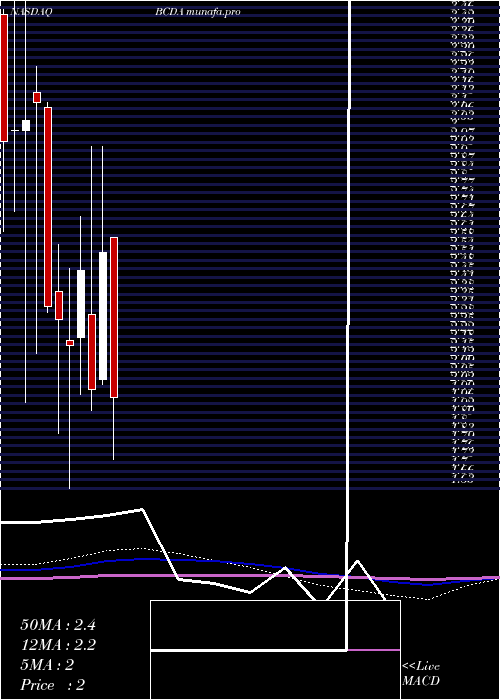  monthly chart BiocardiaInc