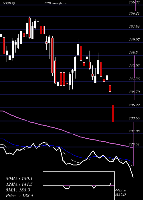  Daily chart BiogenInc