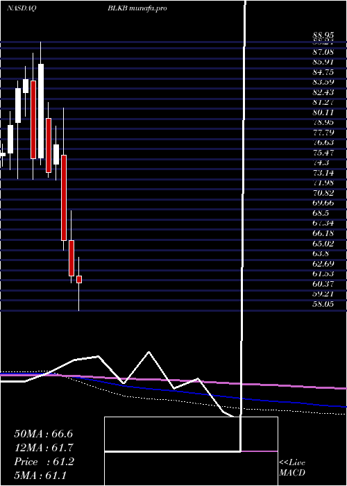  monthly chart BlackbaudInc