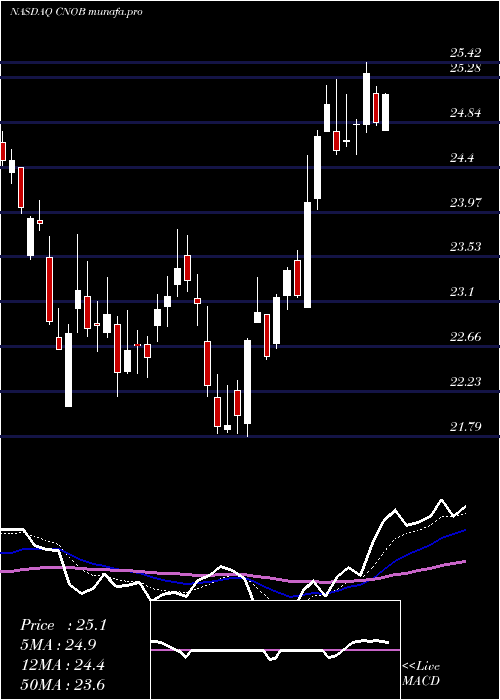 Daily chart ConnectoneBancorp