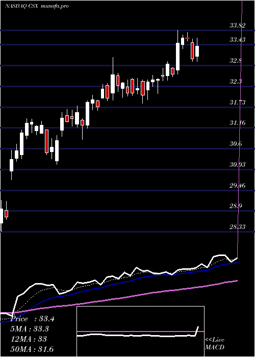 Daily chart CsxCorporation