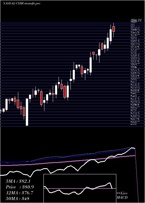  weekly chart CyberarkSoftware