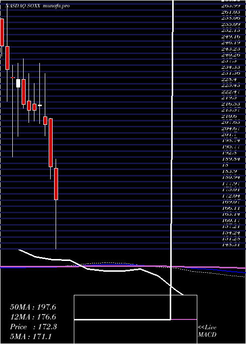  monthly chart IsharesPhlx