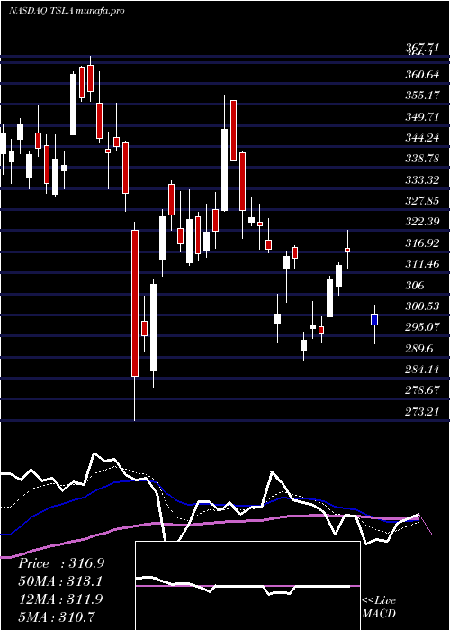Daily chart TeslaInc