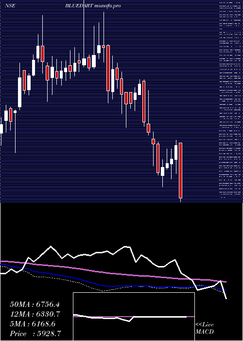  weekly chart BlueDart