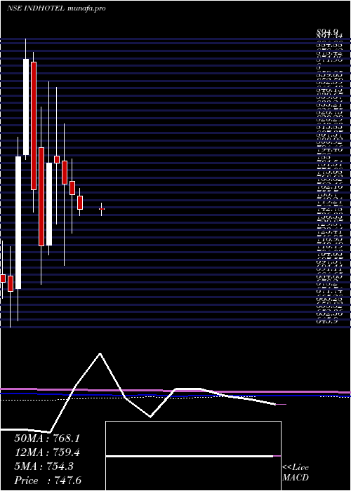  monthly chart IndianHotels
