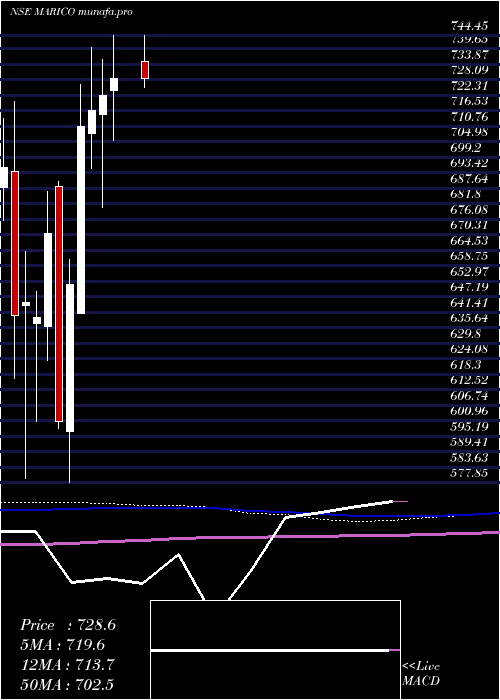  monthly chart Marico