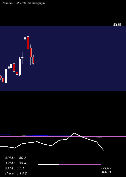 monthly chart ShivamAuto