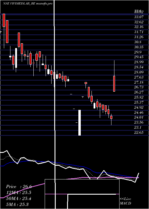 Daily chart VivimedLabs
