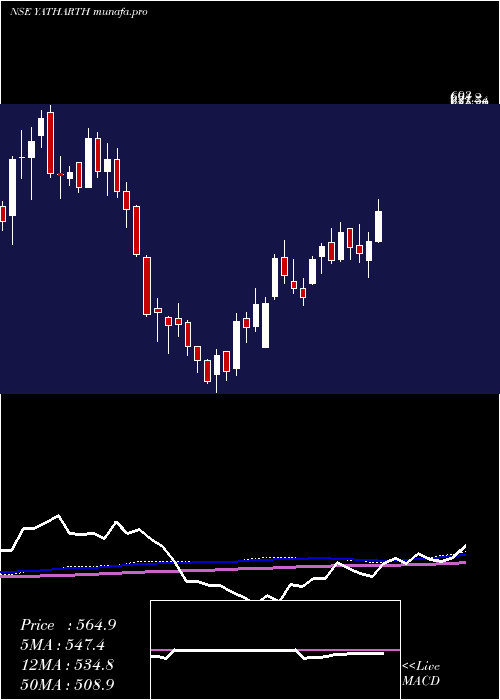  weekly chart YatharthHosp