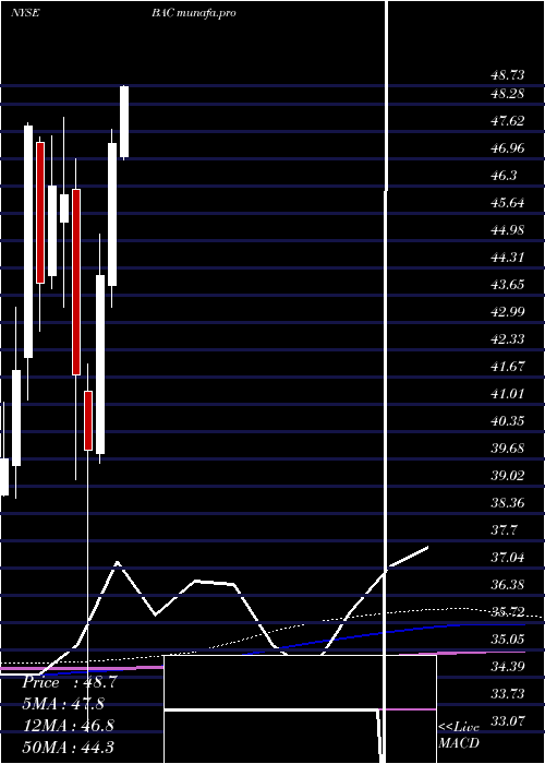  monthly chart BankAmerica