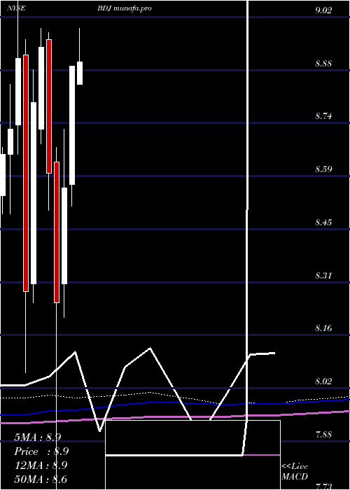 monthly chart BlackrockEnhanced