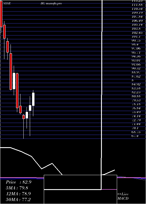 monthly chart Bunge