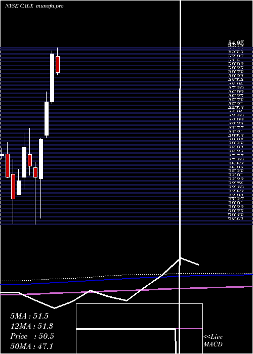 monthly chart CalixInc