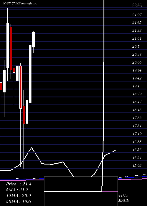 monthly chart CannaeHoldings