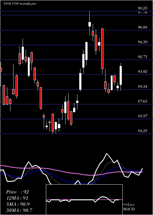  Daily chart Conocophillips