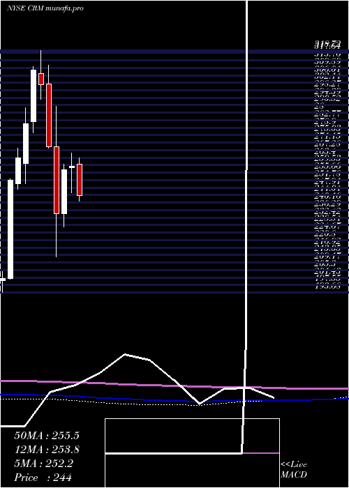  monthly chart SalesforceCom