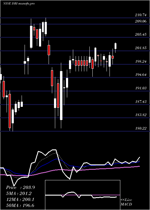 Daily chart DardenRestaurants