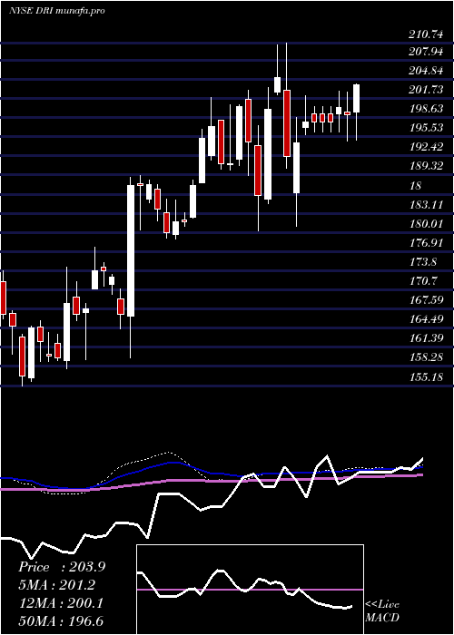 weekly chart DardenRestaurants
