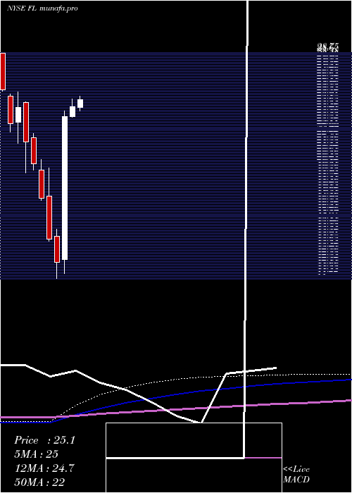 monthly chart FootLocker
