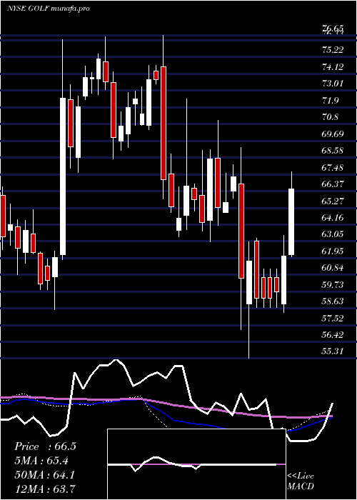 weekly chart AcushnetHoldings