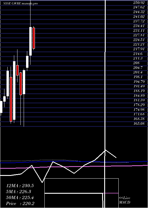  monthly chart GuidewireSoftware