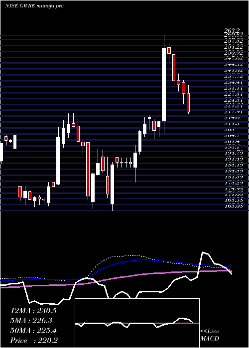 weekly chart GuidewireSoftware