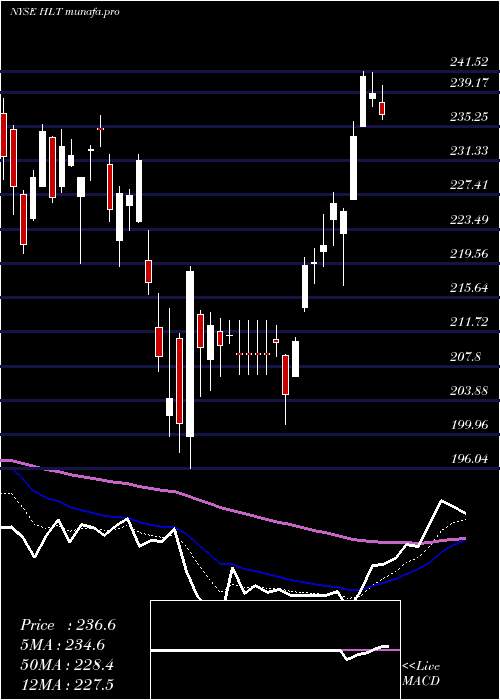 Daily chart HiltonWorldwide
