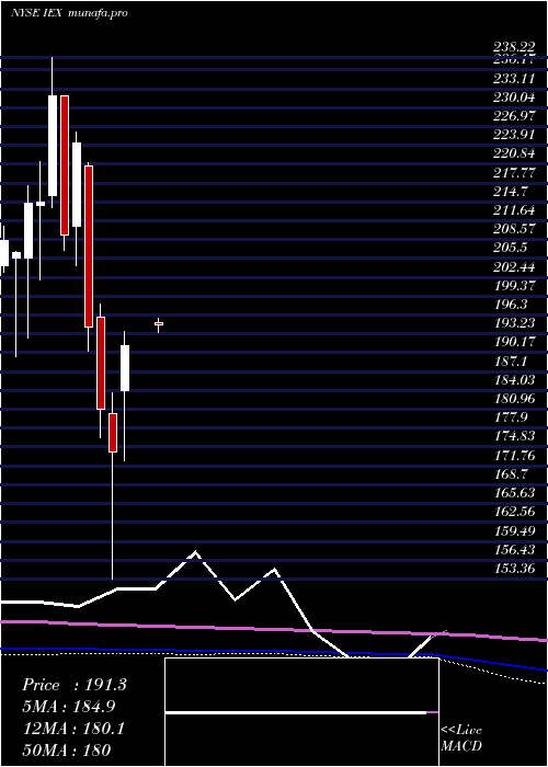 monthly chart IdexCorporation