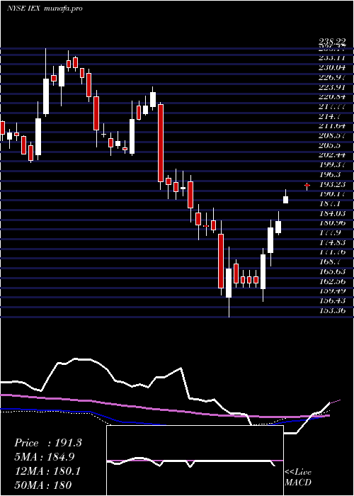 weekly chart IdexCorporation