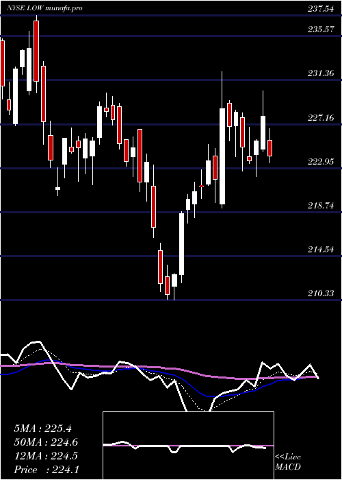 Daily chart LoweS