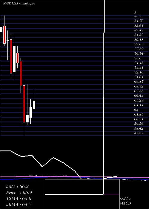  monthly chart MascoCorporation