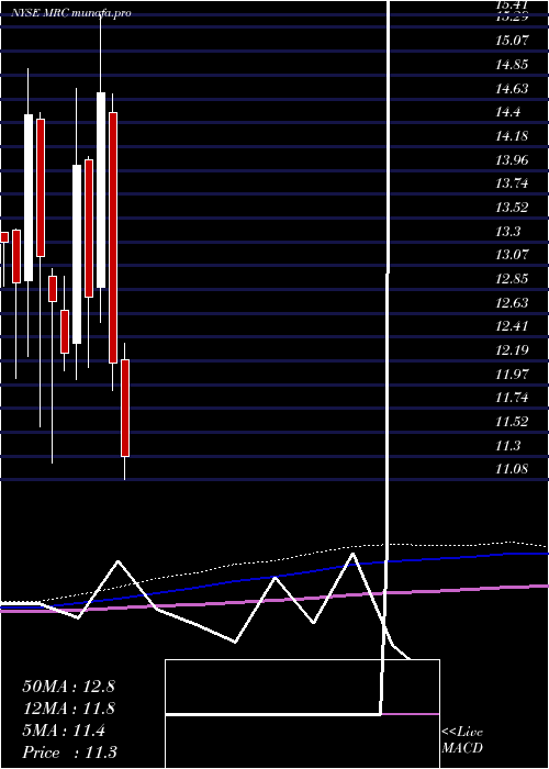  monthly chart MrcGlobal