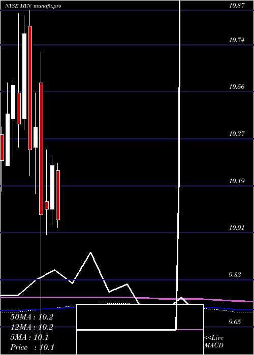  monthly chart BlackrockMuniyield