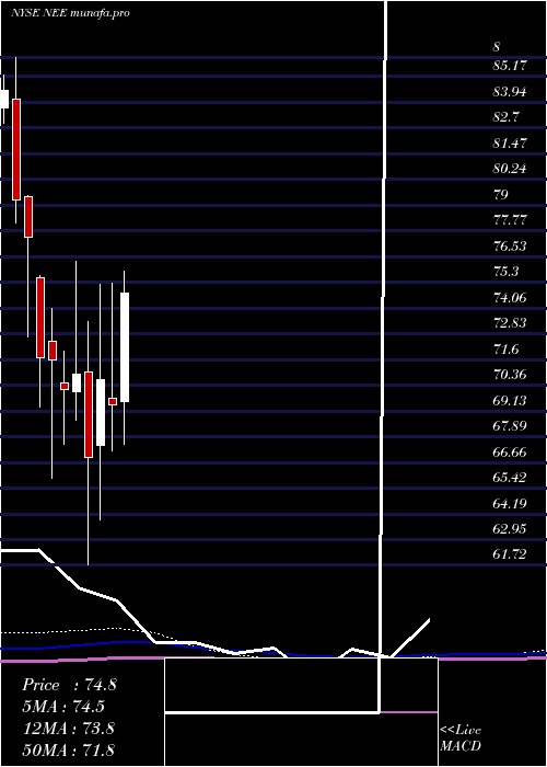  monthly chart NexteraEnergy